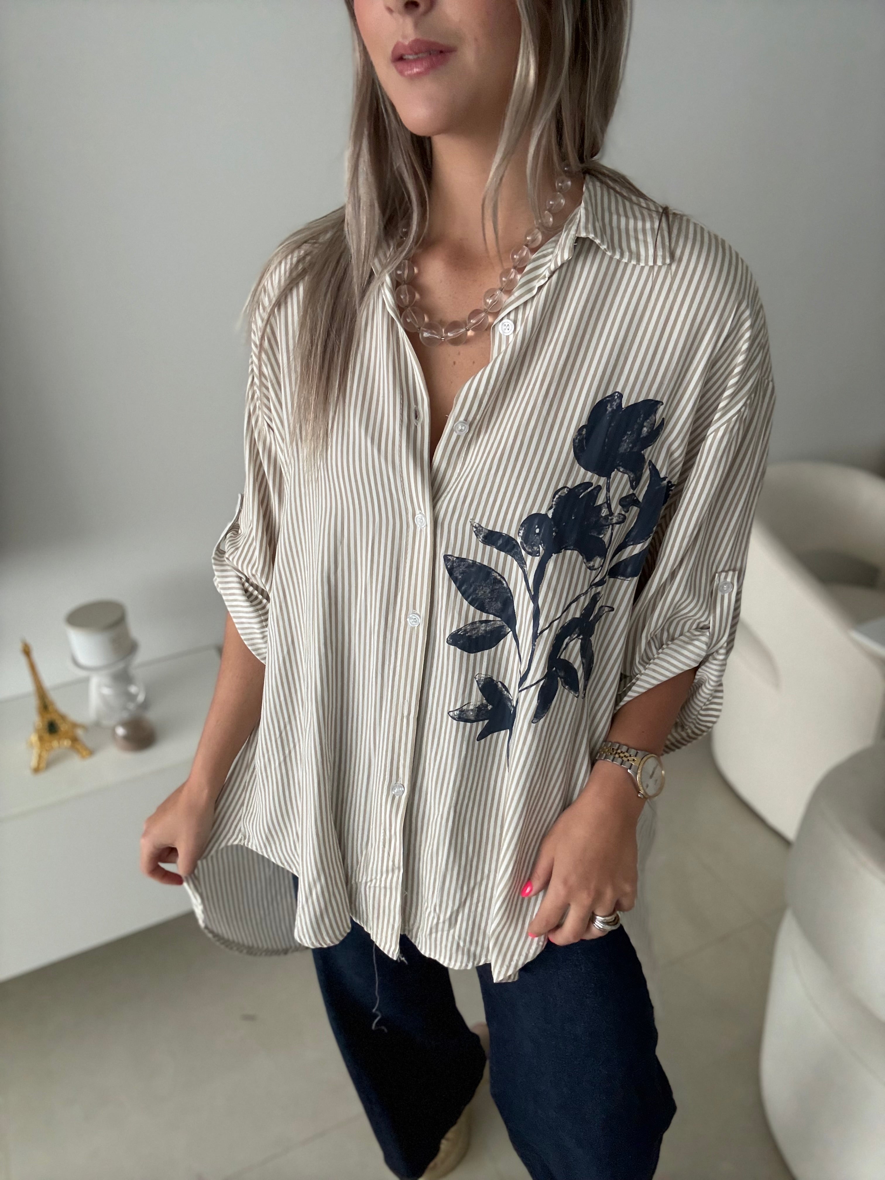 STRIPED TUNIC BLOUSES