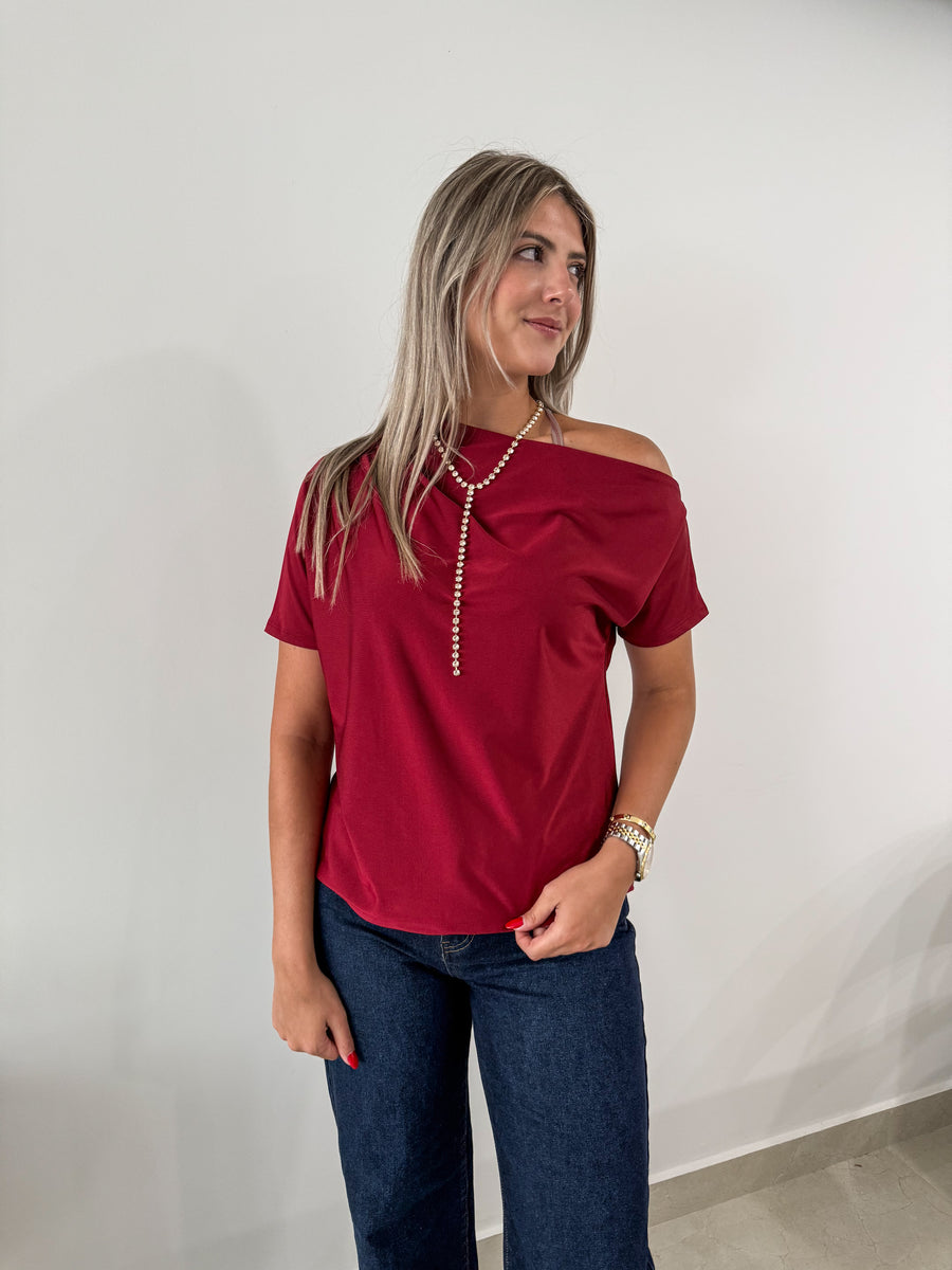 STRETCHY ELEGANT ONE SHOULDER BLOUSES