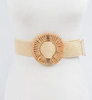 BAMBOO ROUNDED BUCKLE BELT