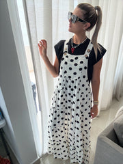 POLKA DOT OVERALL JUMPSUIT
