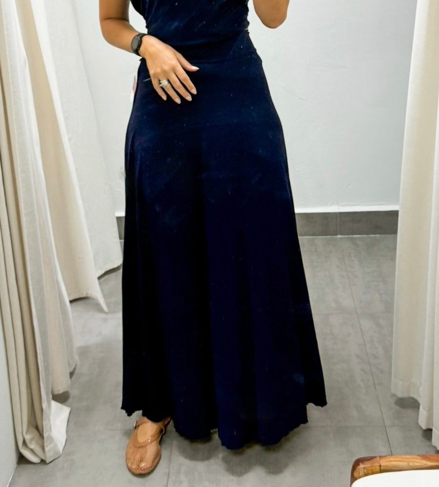 PIA NAVY MAXI SKIRT