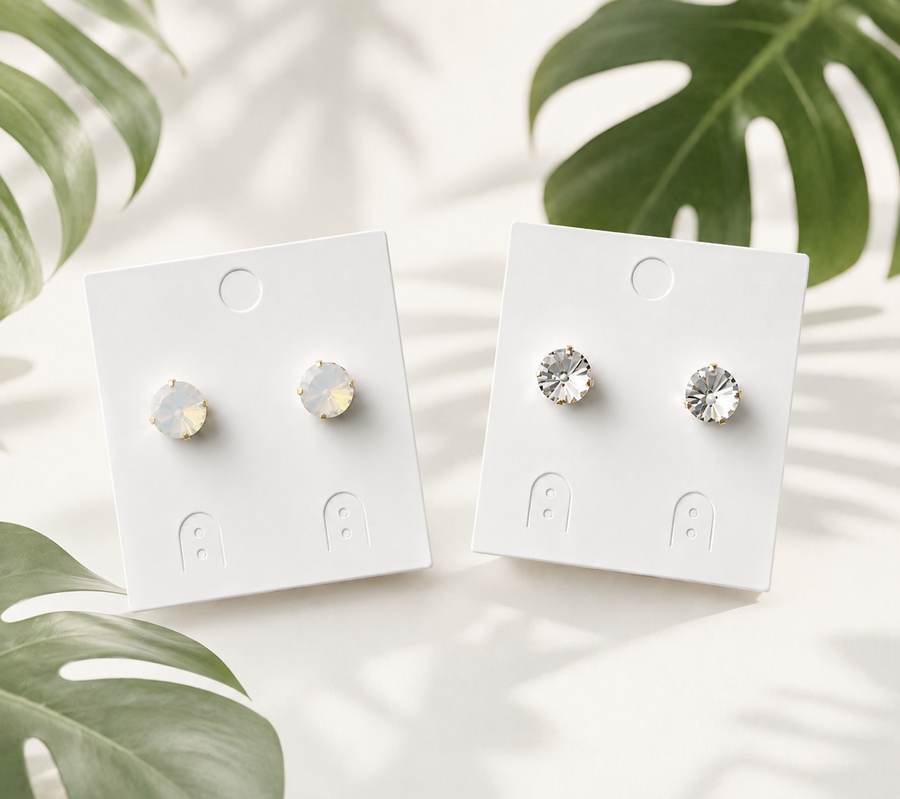 SWAROVSKI CRYSTAL EAR STUDS