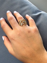ZIRCONIA GOLD RING