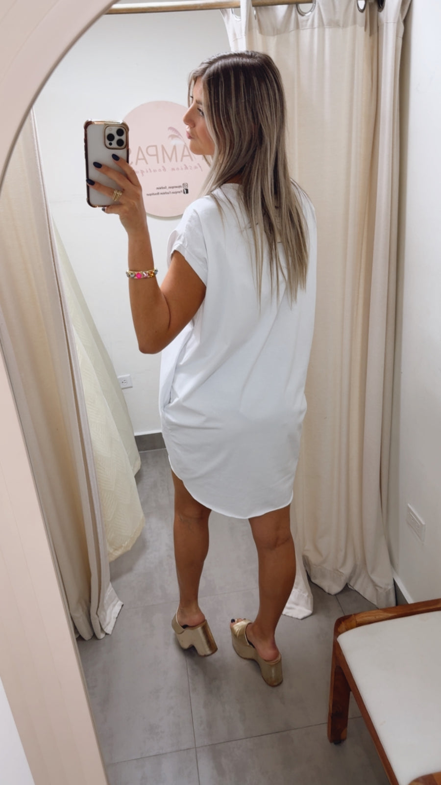 BASIC T-SHIRT HIGH LOW DRESSES