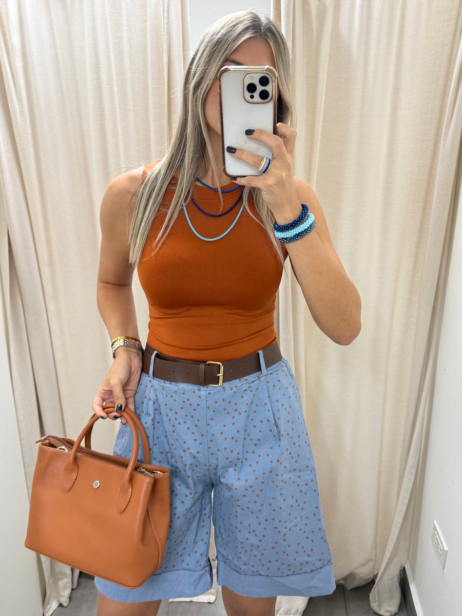 POLKA DOT STRETCH PANTS