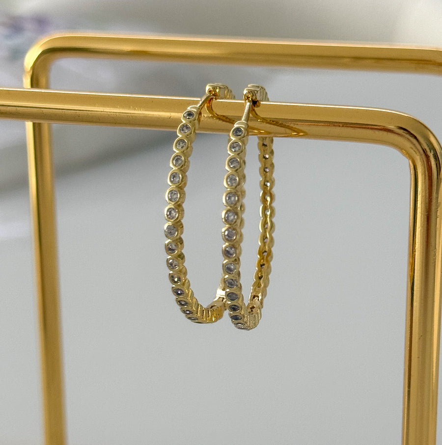 ZIRCONIA CLIP-ON HOOPS