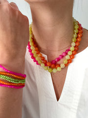 SEMIPRECIOUS ELECTRIC NECKLACE