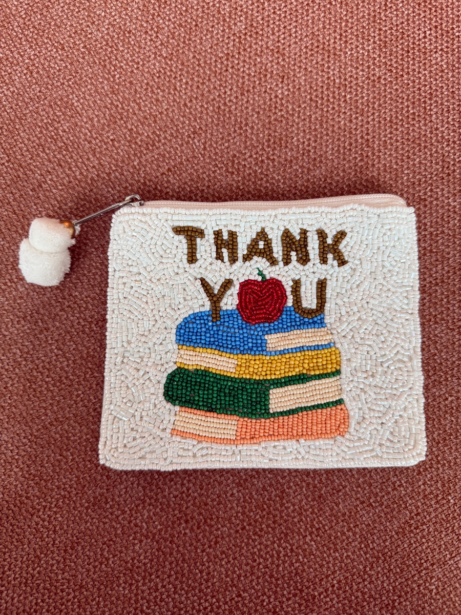 THANK YOU TEACHER COIN BAG