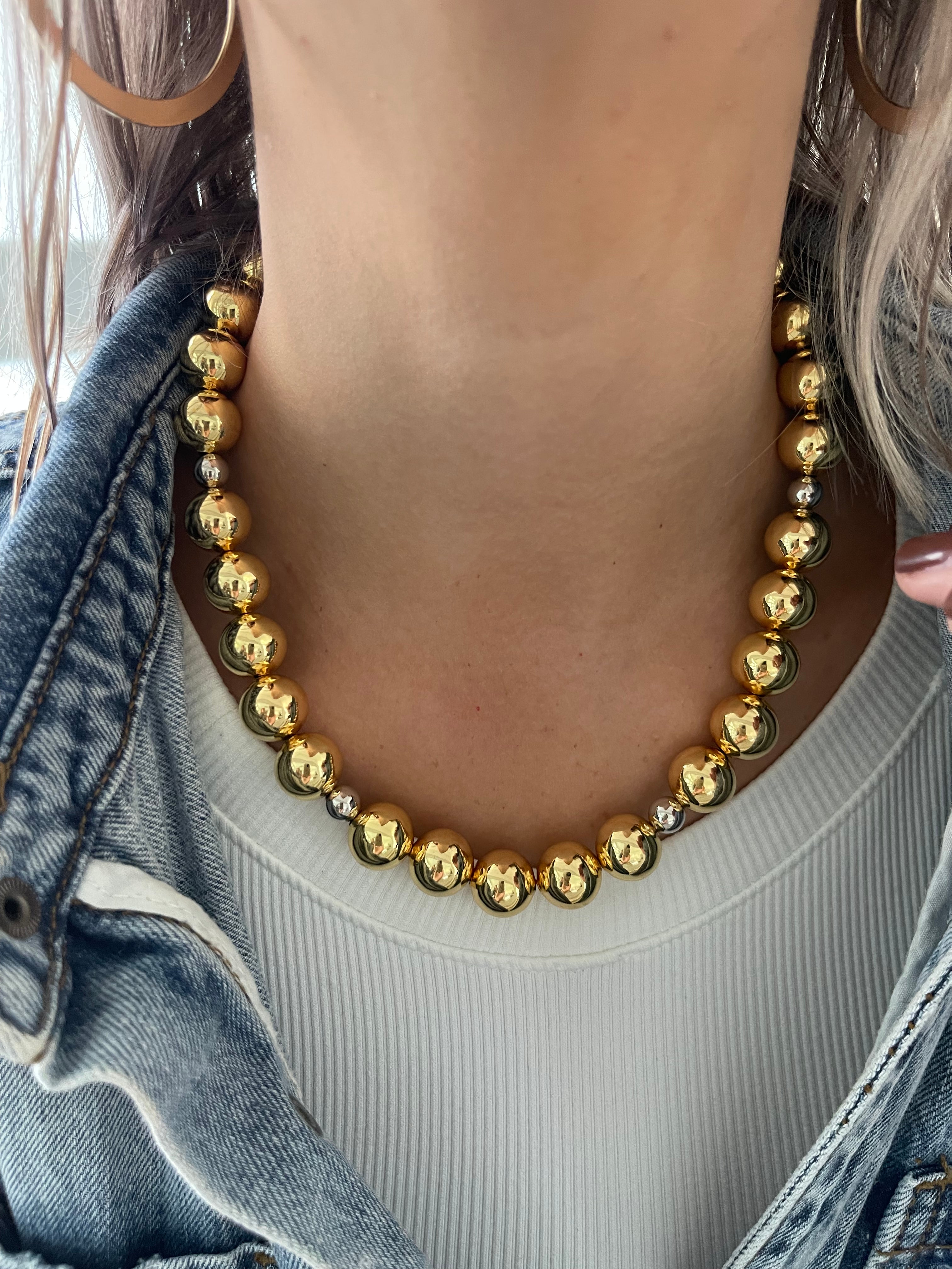 TWO TONE NECKLACE