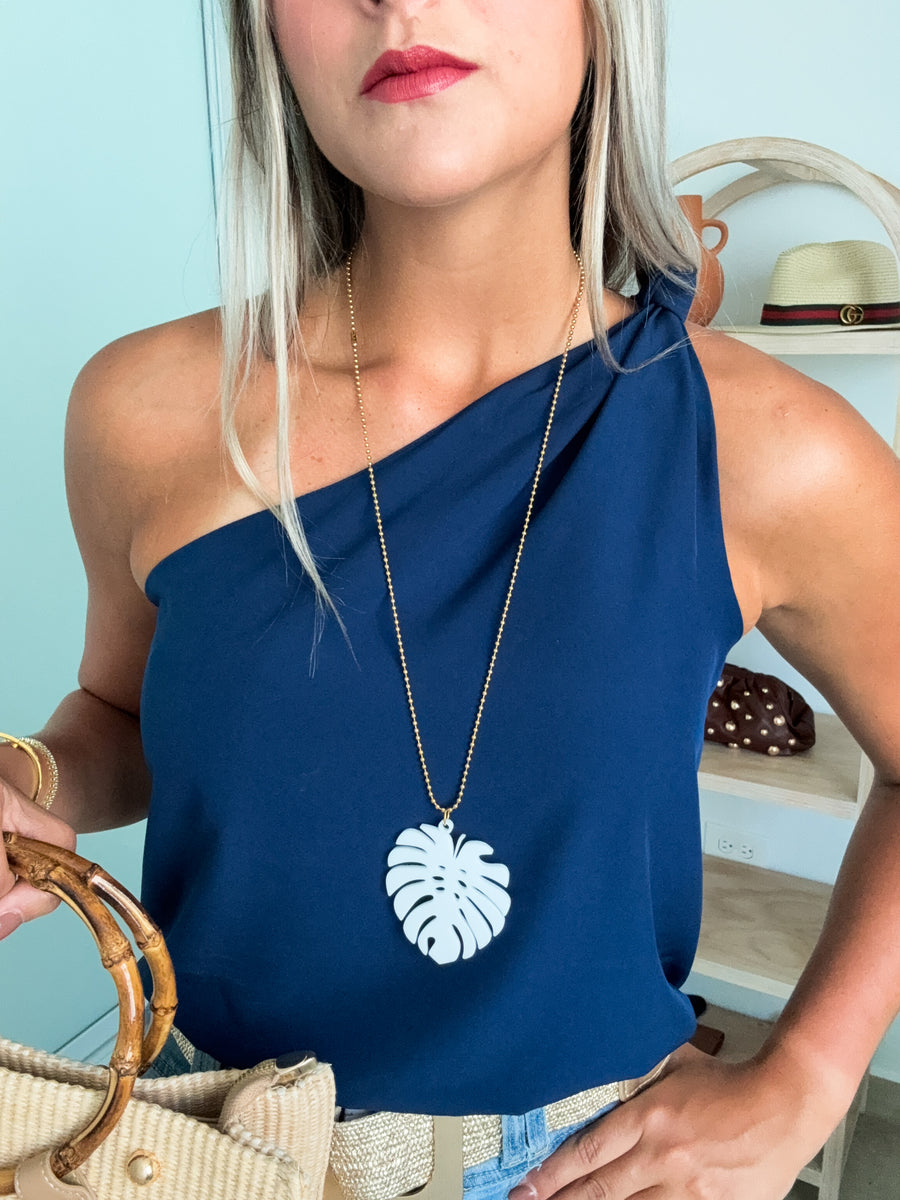 ONE SHOULDER KNOT BLOUSE