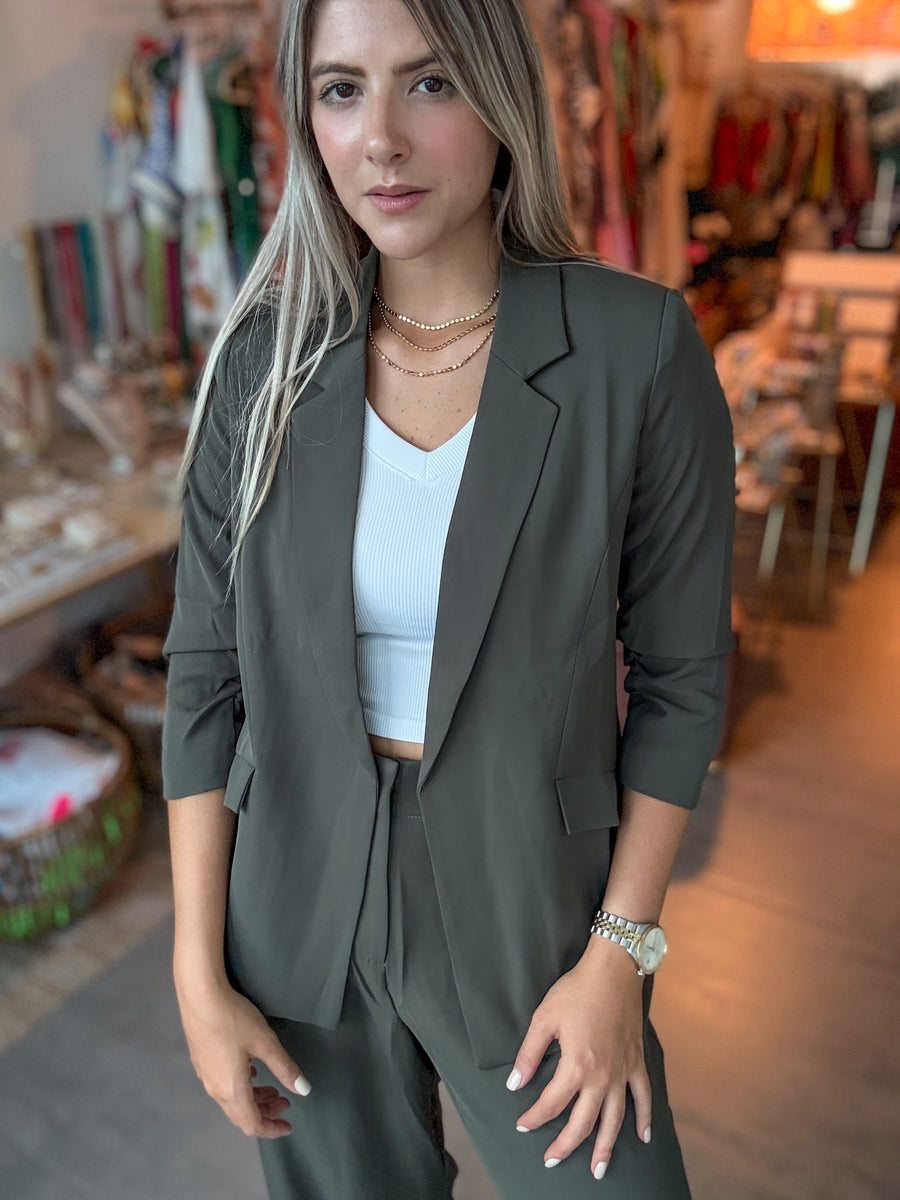 OLIVE BLAZER