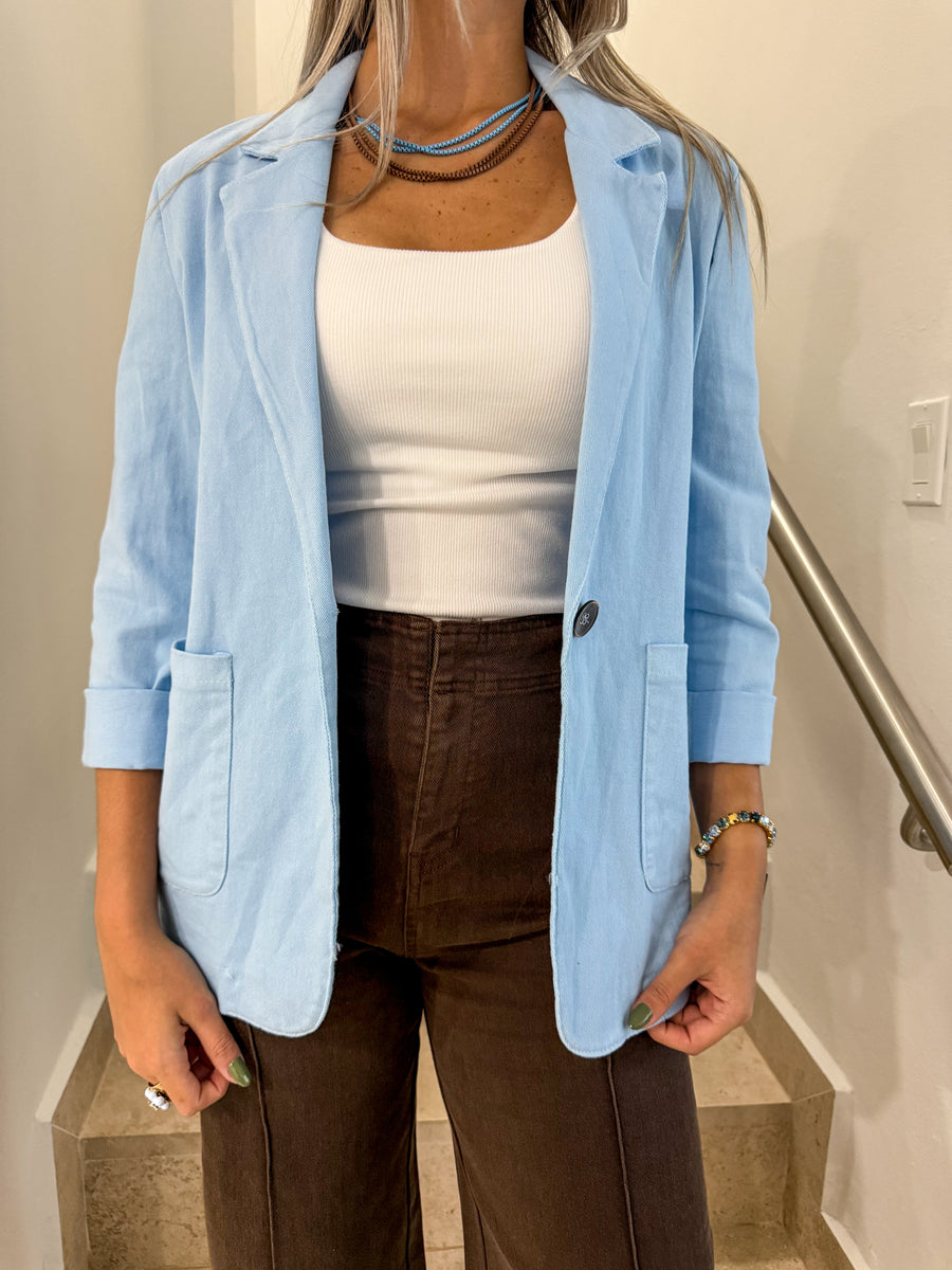 BABY BLUE BLAZER