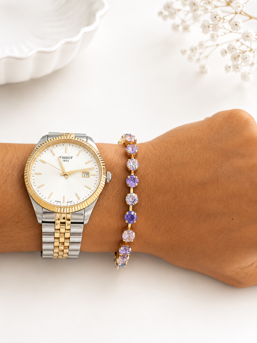 VIOLET MIX SWAROVSKI BRACELET
