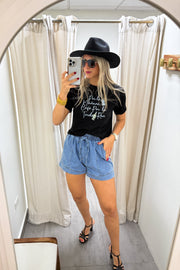 BLACK CAFÉ & RON MID-LENGTH T-SHIRT