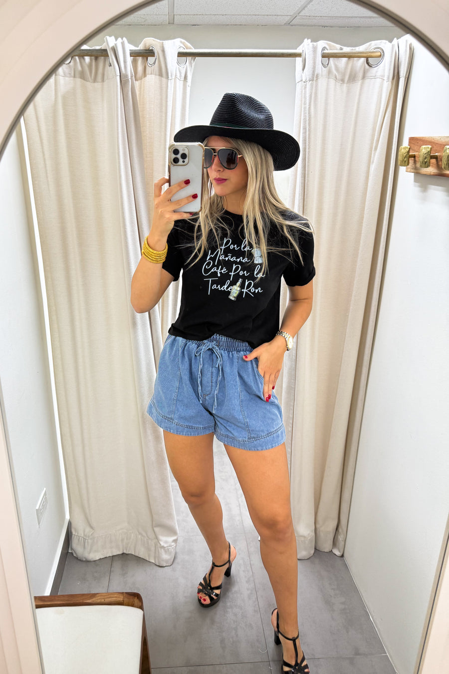 BLACK CAFÉ & RON MID-LENGTH T-SHIRT
