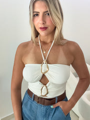 ELEGANT HALTER BODYSUIT