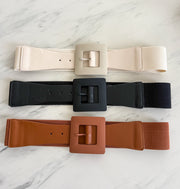 SOLID SQUARE BUCKLE BELT
