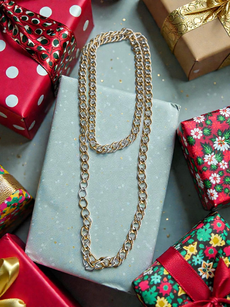 TWO TONE ALUMINUM NECKLACE