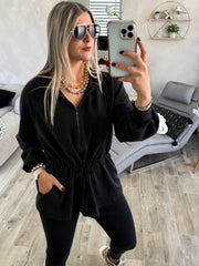 BLACK TRAVEL SET