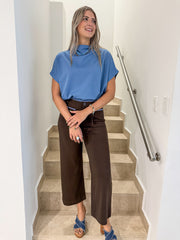 BROWN/BLUE MODAL PANT