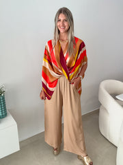 TAN SILKY PANTS
