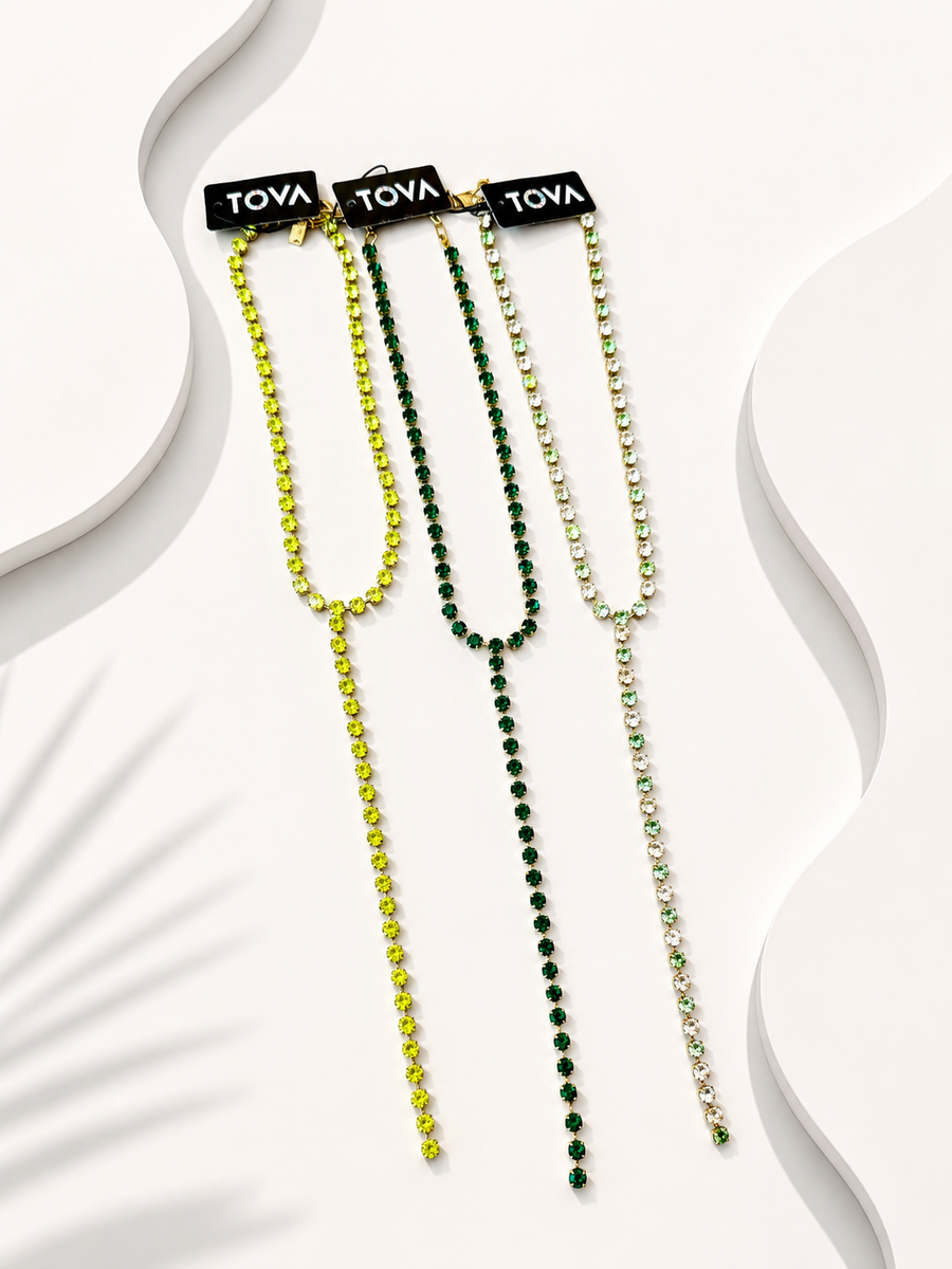 BABY L.A. NECKLACES IN GREEN TONES