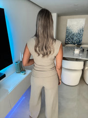 LIGHT OLIVE TOP & PANT SET