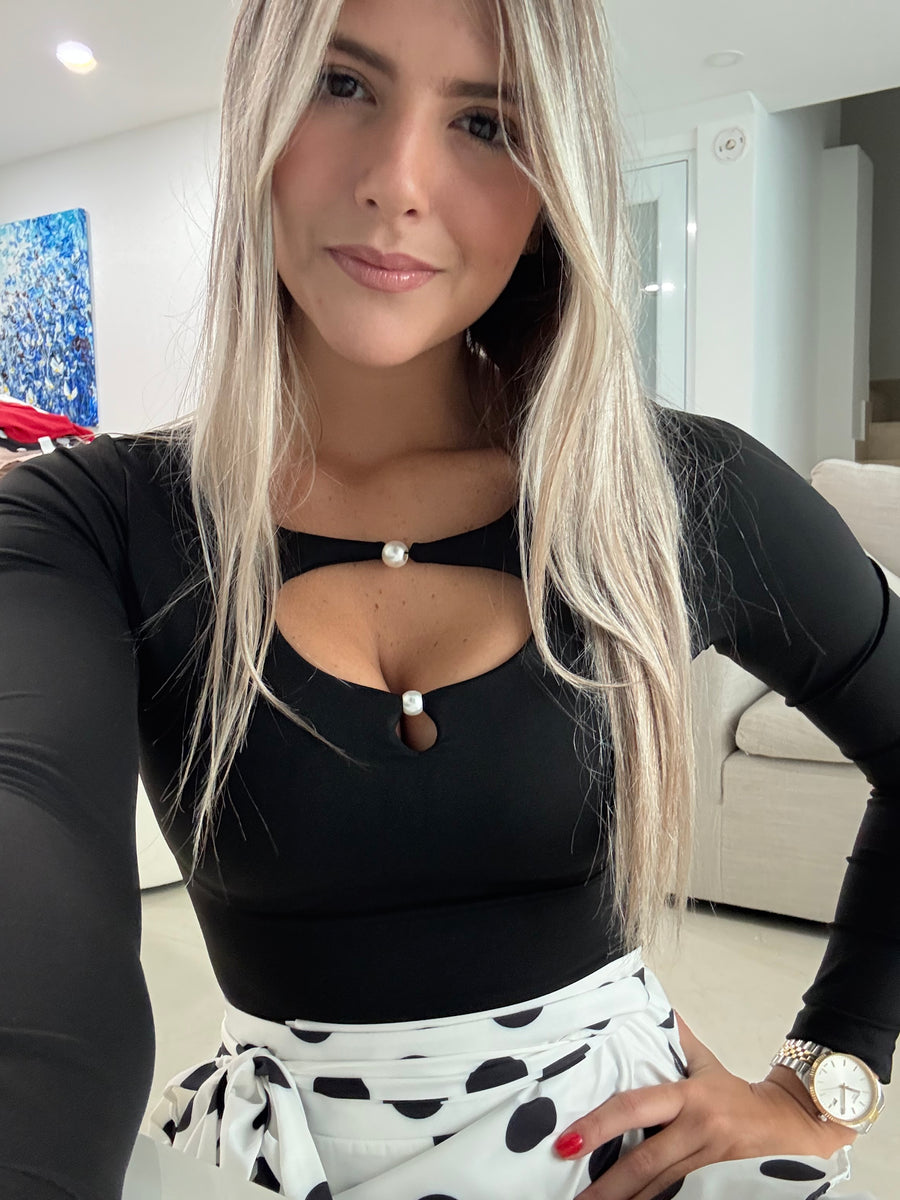 PEARL DETAIL BODYSUIT