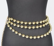 MULTI LAYERED BALL CHAIN BELT