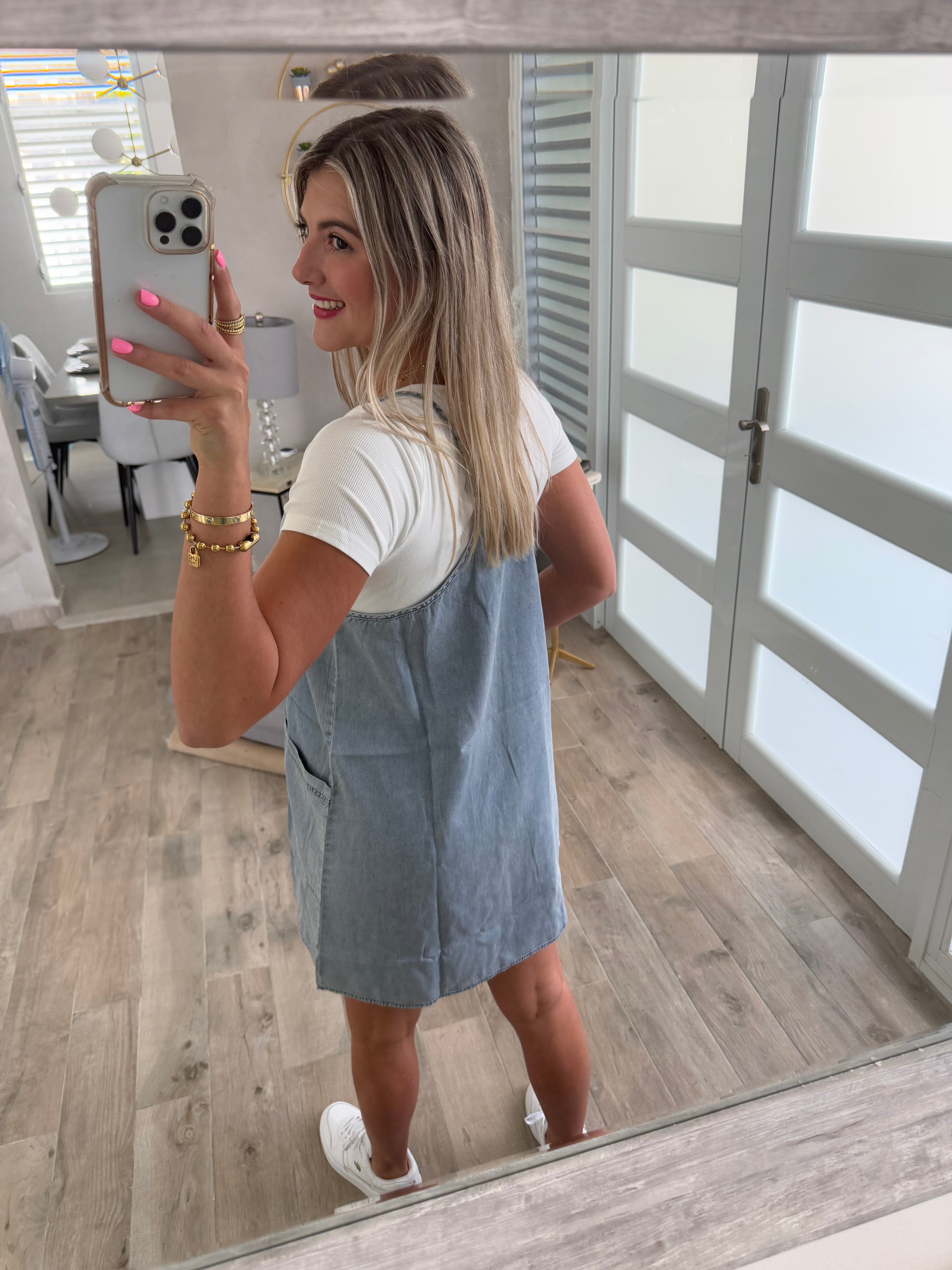 BLUE TENCEL DRESS