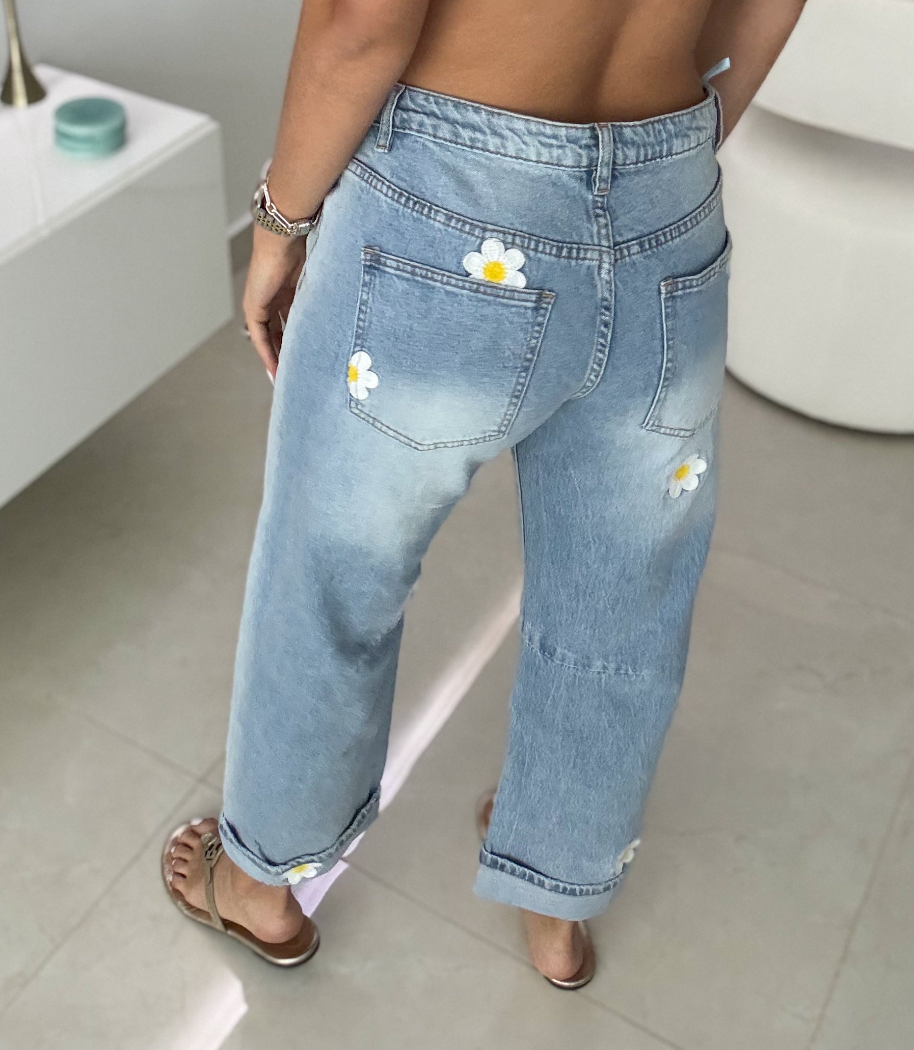 DAISY FLOWER JEANS