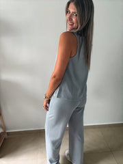 BLUE TOP & PANT SET