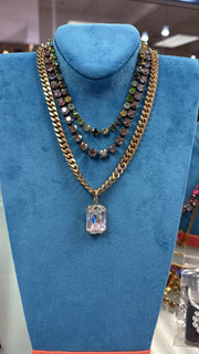 GREEN MIX SARINA NECKLACE