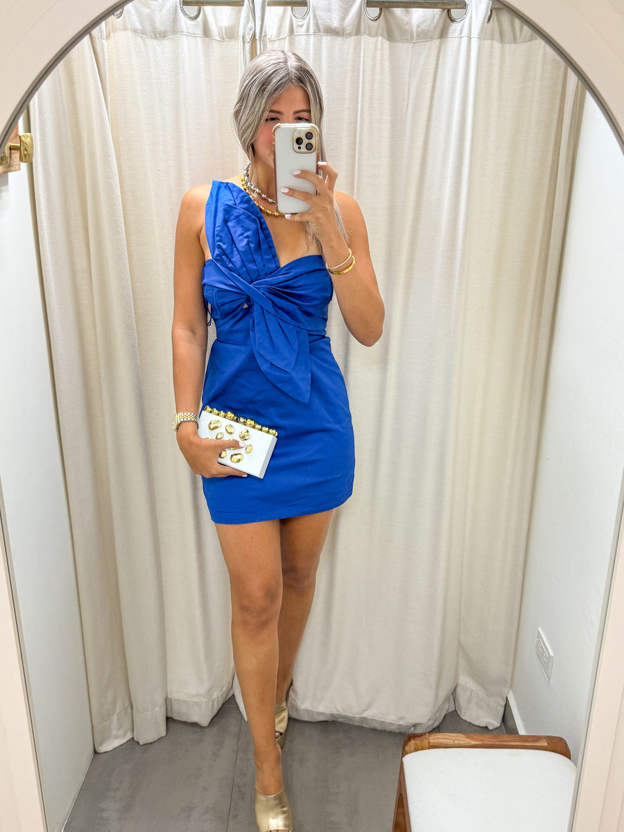 ROYAL BLUE  PETAL DRESS
