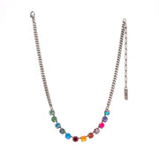 SILVER WATERMELON MINI OAKLAND NECKLACE