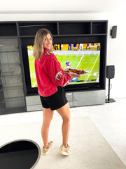 FOOTBALL SEQUIN VINTAGE WASHED CORDUROY JACKET