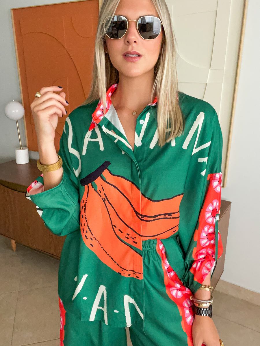 BANANAS GREEN LONG SET