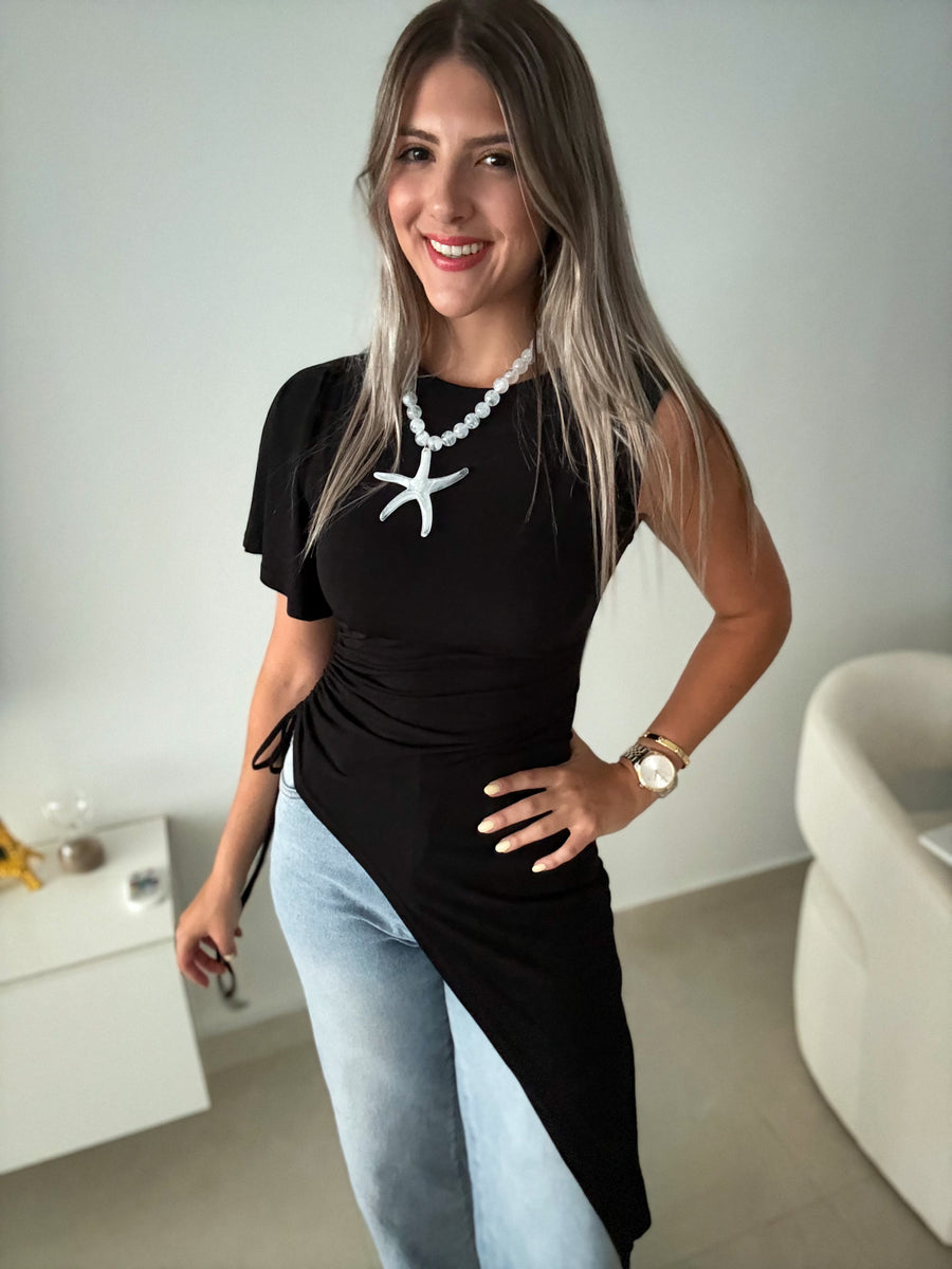 ASYMMETRIC BLOUSE