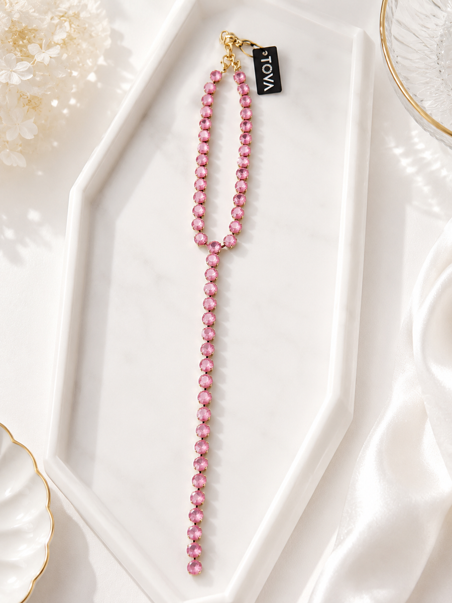 L.A. NECKLACE IN PETAL PINK