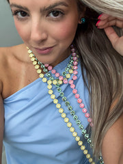 L.A. NECKLACE IN PETAL PINK
