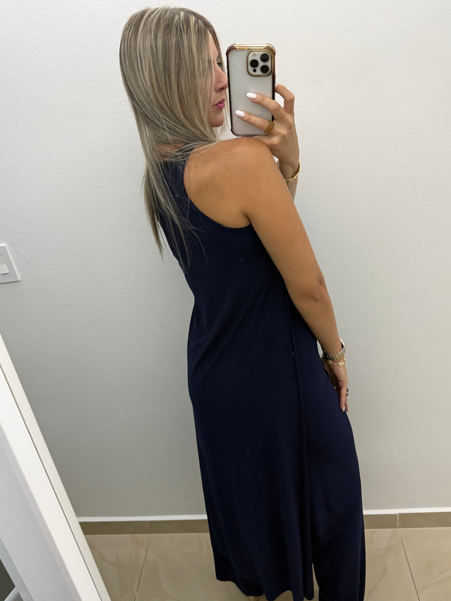 PIA NAVY BLUE RACERBACK TOP & PANT SET