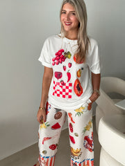 FRUITY TSHIRT & PANT SET