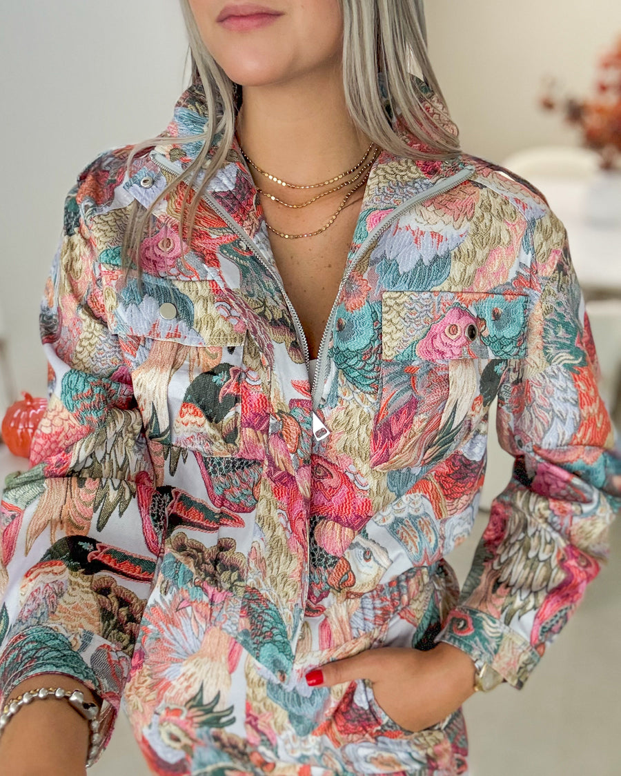 MULTICOLOR PRINTED JACKET