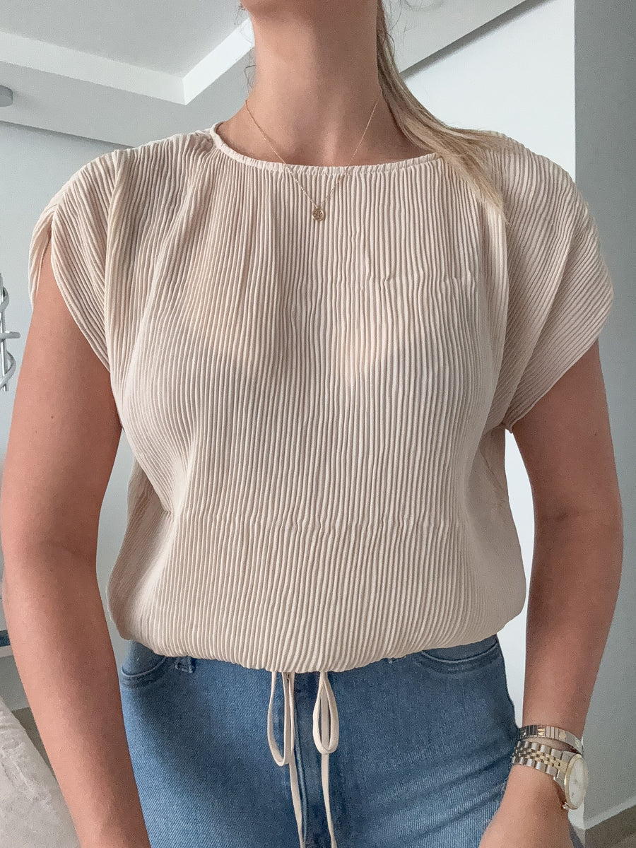 PLISSE BLOUSE