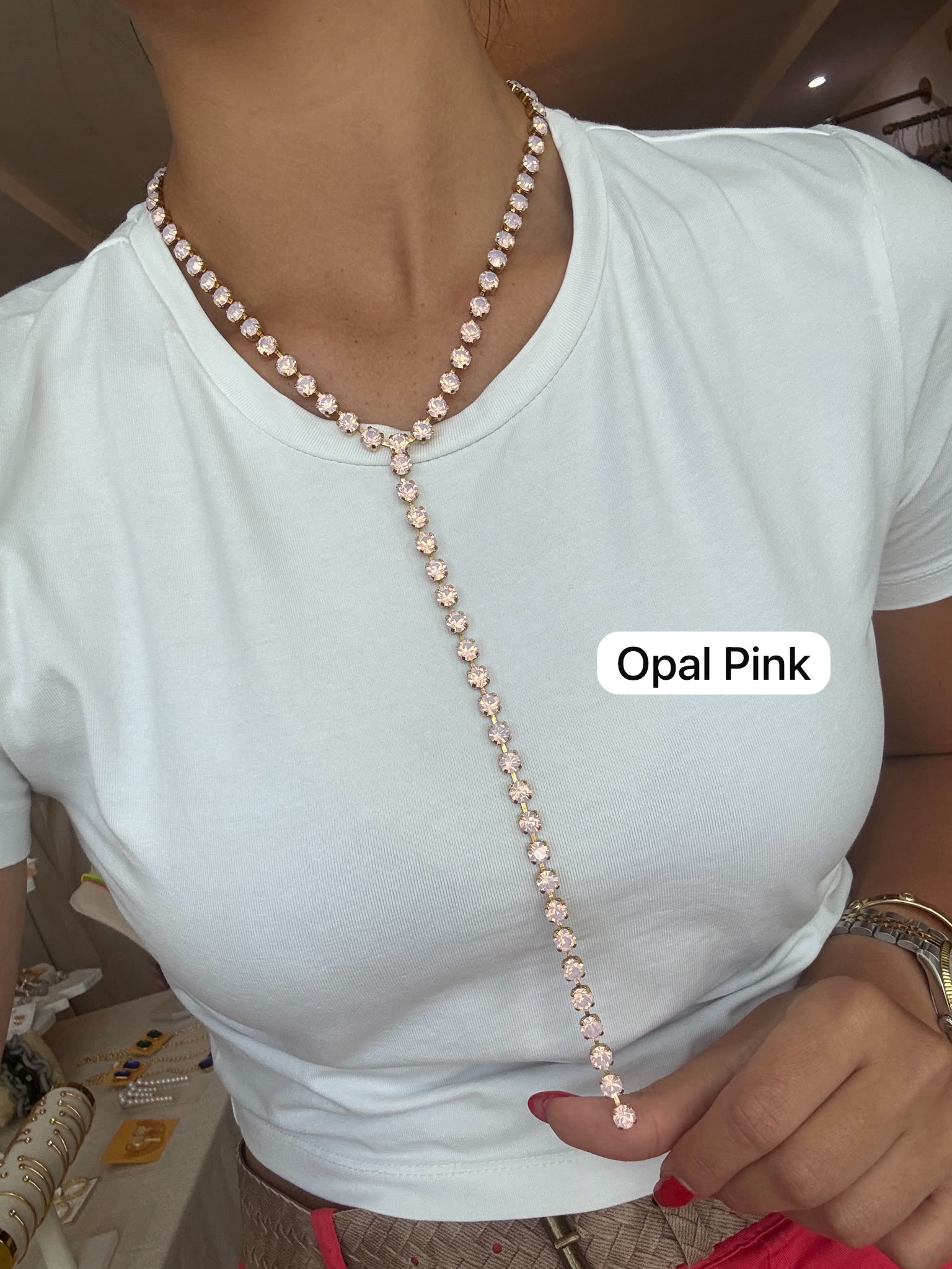 BABY L.A. NECKLACES IN PINK TONES