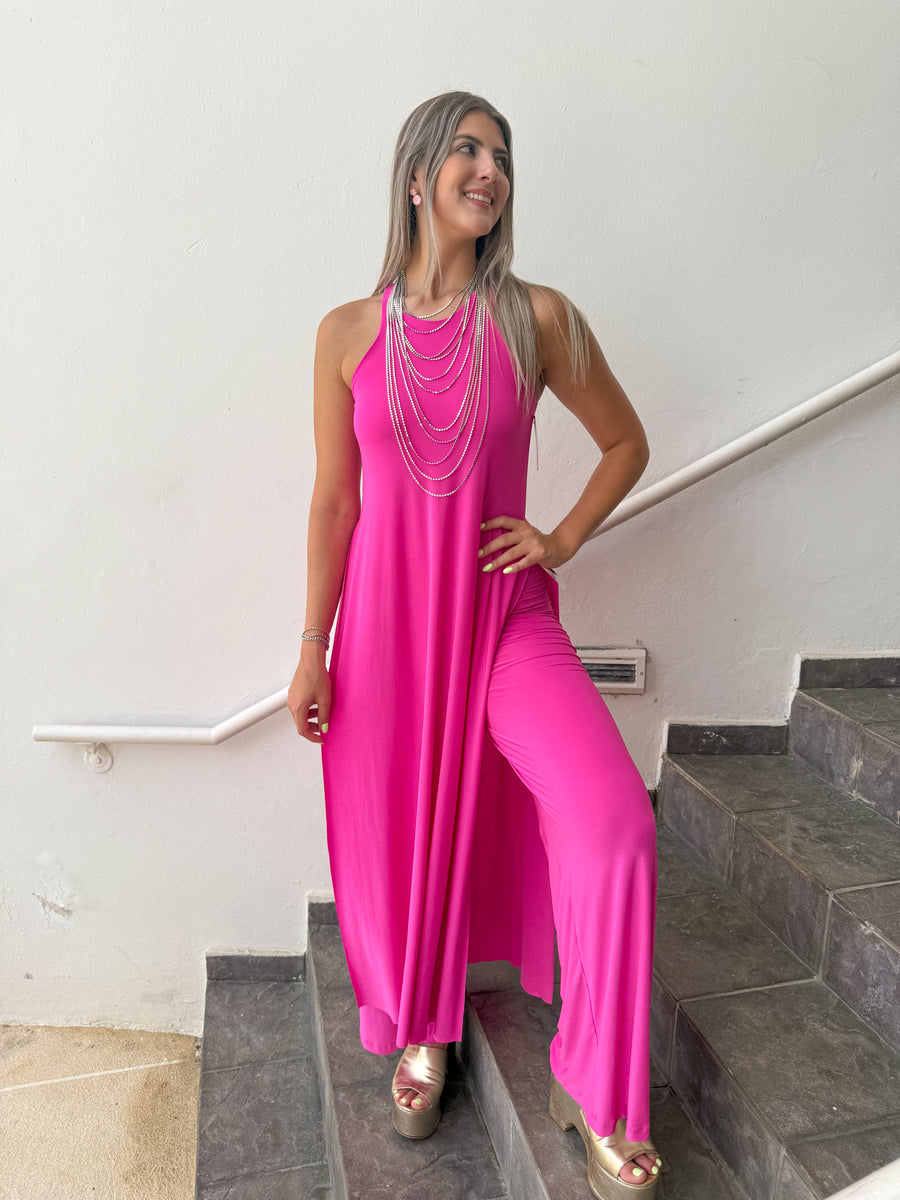 PIA MAGENTA RACERBACK TOP & PANT SET