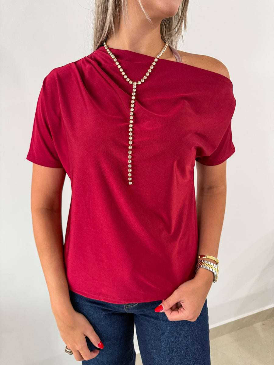 STRETCHY ELEGANT ONE SHOULDER BLOUSES