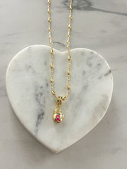 FIGHT CANCER FIST NECKLACE