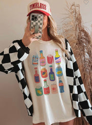 COLLAGE DRINKS T-SHIRT