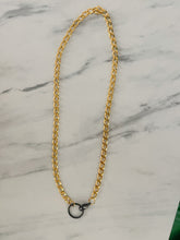 Load image into Gallery viewer, GOLD BLACK CUBANA NECKLACE
